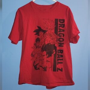 Dragon Ball Z Bird Toei Vegeta Goku Super Sayan Anime Manga T Shirt Red Size Xxl